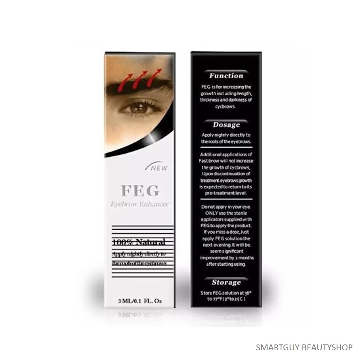 FEG Eyebrow Enhancer Growth Treatment Serum 3ml เซรั่มบำรุงและกระตุ้นการขึ้นใหม่ของคิ้วได้อย่างเป็นธรรมชาติ