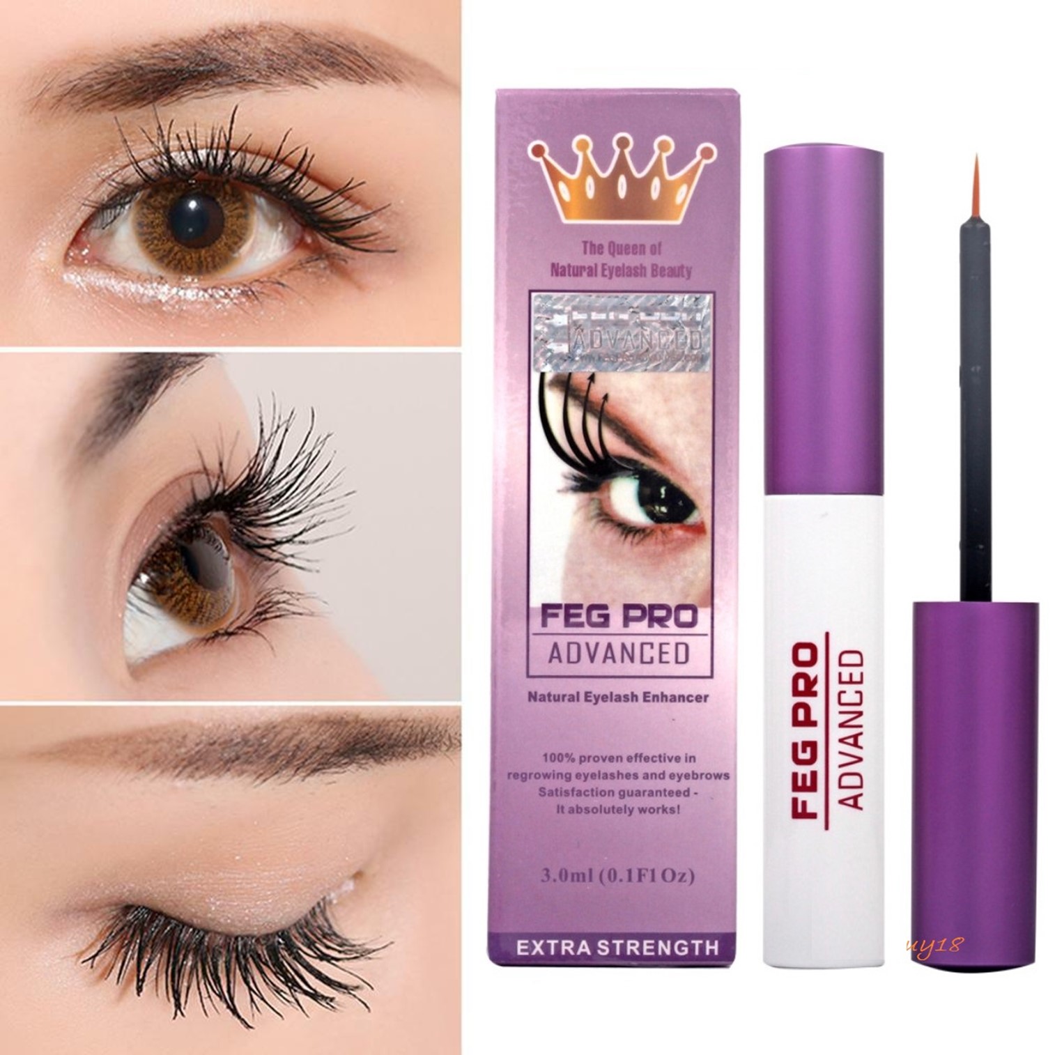 FEG Pro Advanced Specially Formulated Extra Strength Natural Eyelash Enhancer Serum เซรั่มบำรุงขนตายาวสูตรพิเศษเพิ่มความเข้มข้นของส่วนผสมเพื่อผลลัพธ์ที่ชัดเจนขึ้น