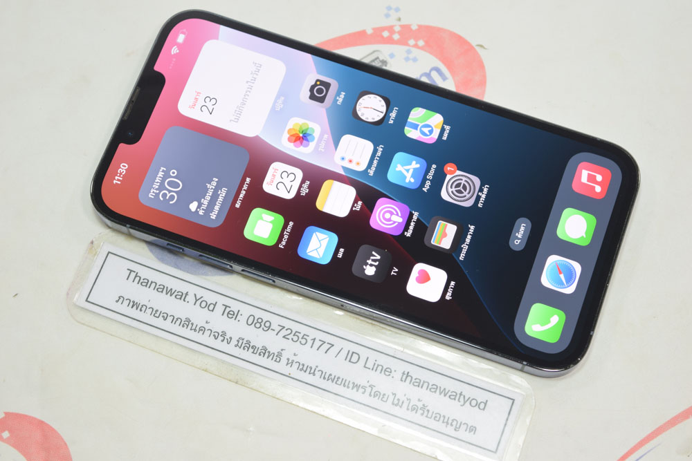 ขาย iPhone 13 ProMax 256GB Sierra blue ศูนย์ไทย เครื่องเดิมๆ แบตยังดี ครบกล่อง