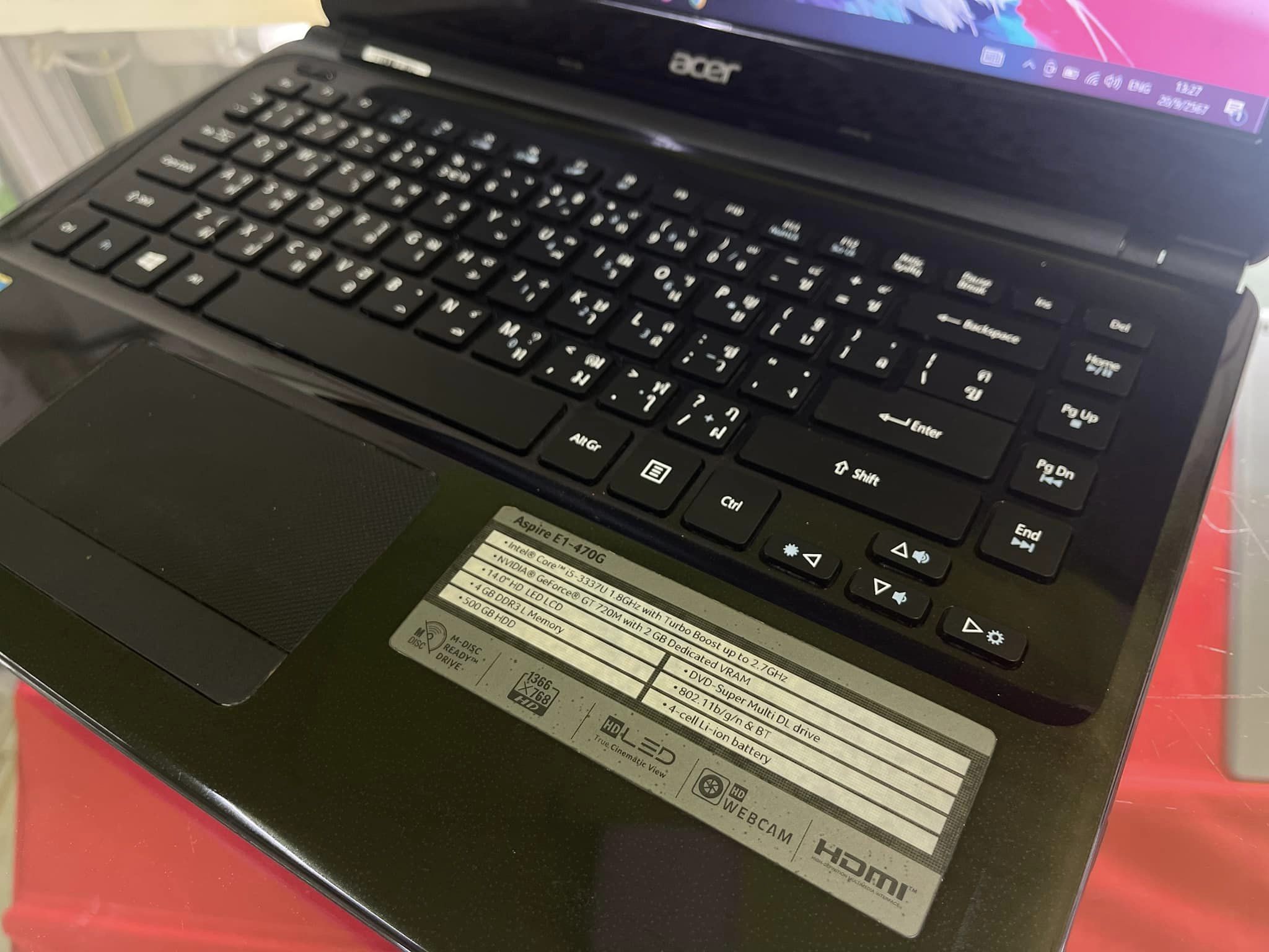 ขายโน๊ตบุ๊ค Acer Aspire E1 จอ 14 นิ้ว Core i5 การ์ดจอ 2GB เครื่องสวย จอใส แบตดี