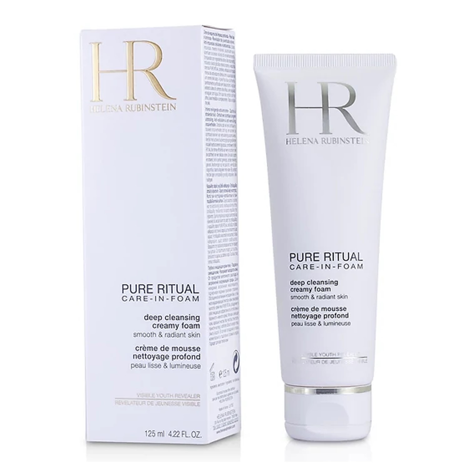 HR HELENA RUBINSTEIN Pure Ritual Care-In-Foam Deep Cleansing Creamy Foam 125ml คลีนซิ่งโฟมทำความสะอาดผิวหน้าสูตรพรีเมี่ยมจากต่างประเทศ