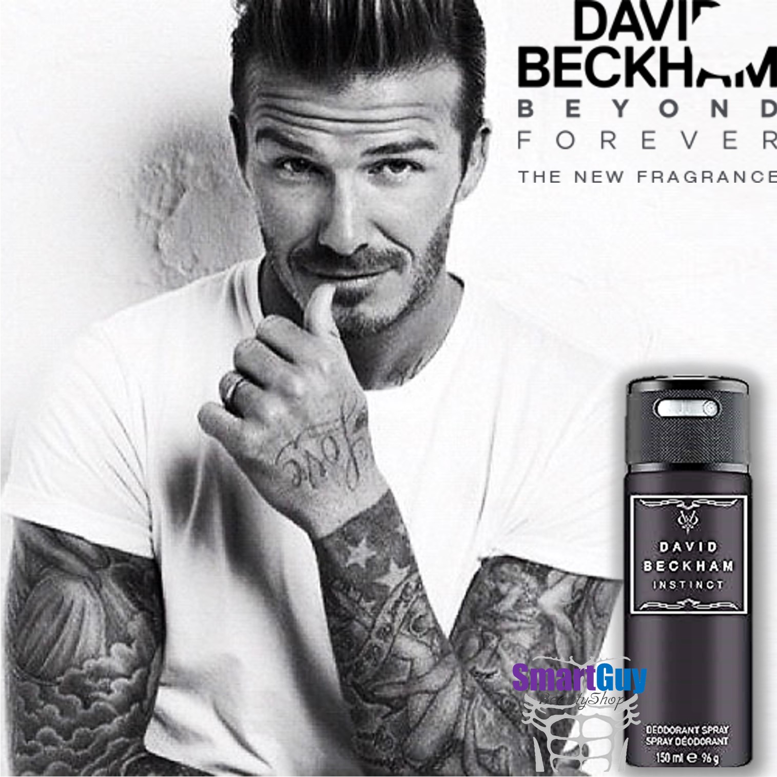 David Beckham Instinct Men Body Spray 150ml สเปรย์ระงับกลิ่นกายลิขสิทธิ์แท้จากเดวิด เบ็คแฮมกลิ่นหอมเย็นสำหรับผู้ชายสปอร์ตแมนผสานความเซ็กซี่น่าค้นหา สินค้านำเข้าของแท้ 100%