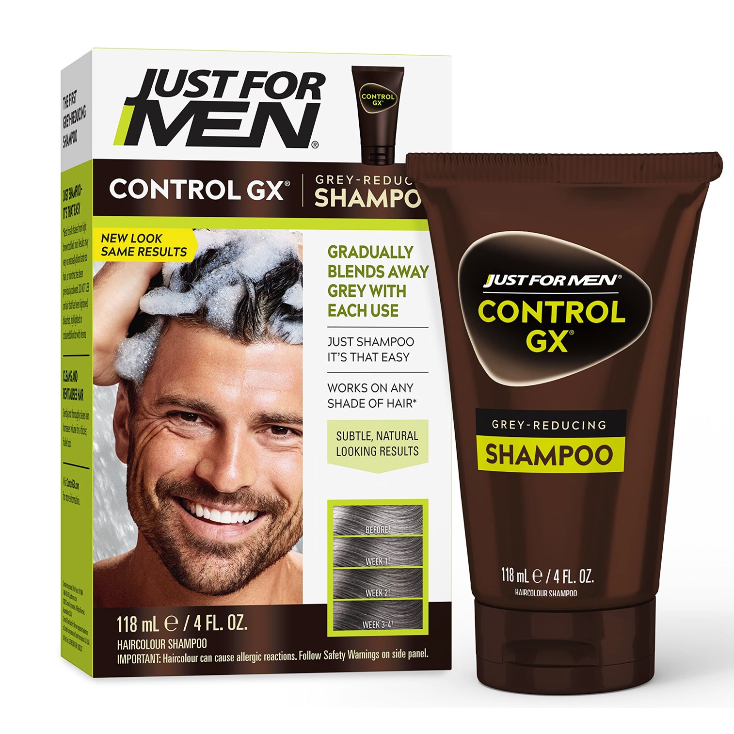 Just For Men Control GX Gray Reduction Gradually Colors Hair Daily Shampoo แชมพูเปลี่ยนสีผมผู้ชายสูตรใหม่ล่าสุดจากต่างประเทศ