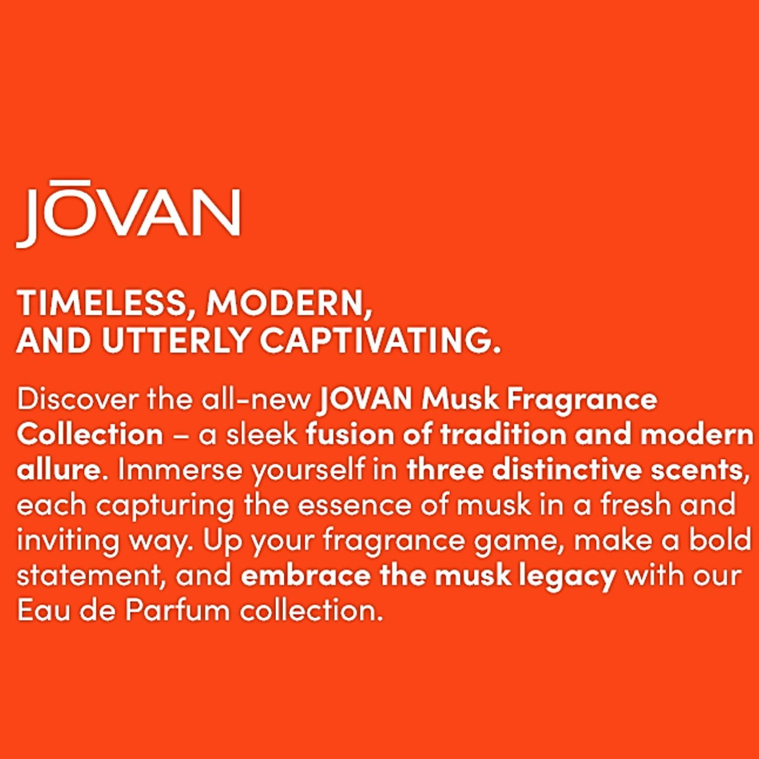 Jovan Make Them Talk Captivating Musk 100ml น้ำหอมสำหรับทุกเพศกลิ่นหอมใหม่สุดพิเศษรับประกันลิขสิทธิ์แท้นำเข้าจากออสเตรเลียพร้อมส่ง