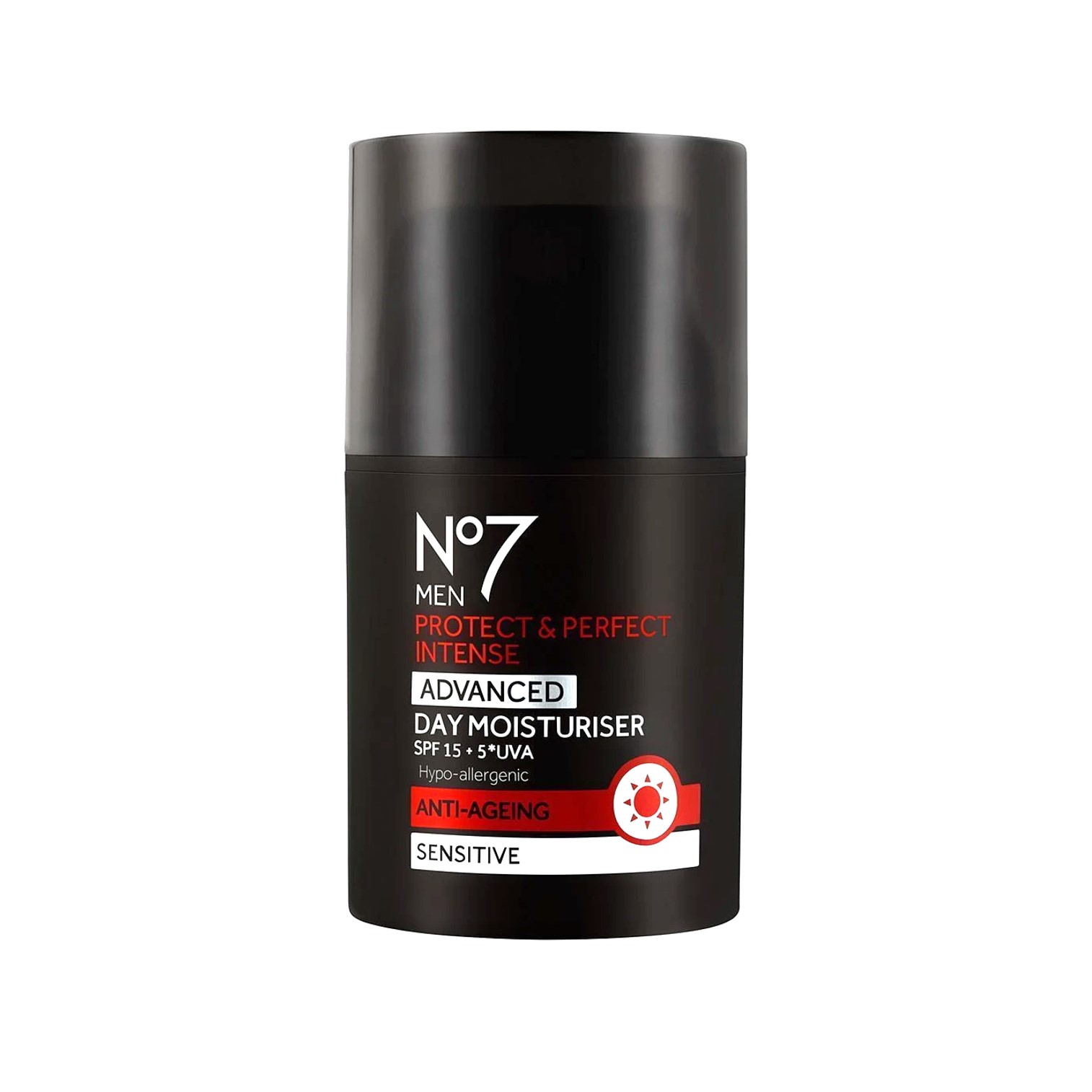 No7 Men Protect&Perfect Intense Advanced Day Moisturiser 50ml ผลิตภัณฑ์ครีมบำรุงผิวหน้าตอนกลางวันสูตรพรีเมี่ยมสำหรับผู้ชาย สินค้านำเข้าจากต่างประเทศ