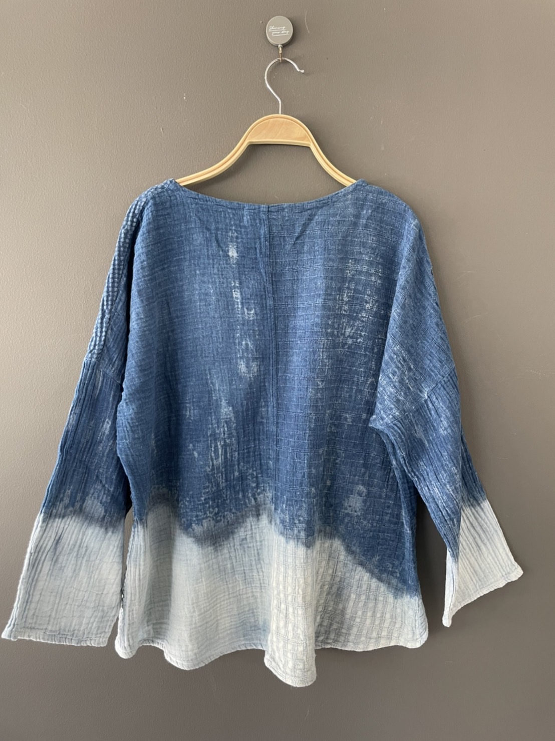 เสื้อยืดผู้ใหญ่ผ้าคอตตอน100%มัดย้อมสีปลอดสารพิษ Size:F