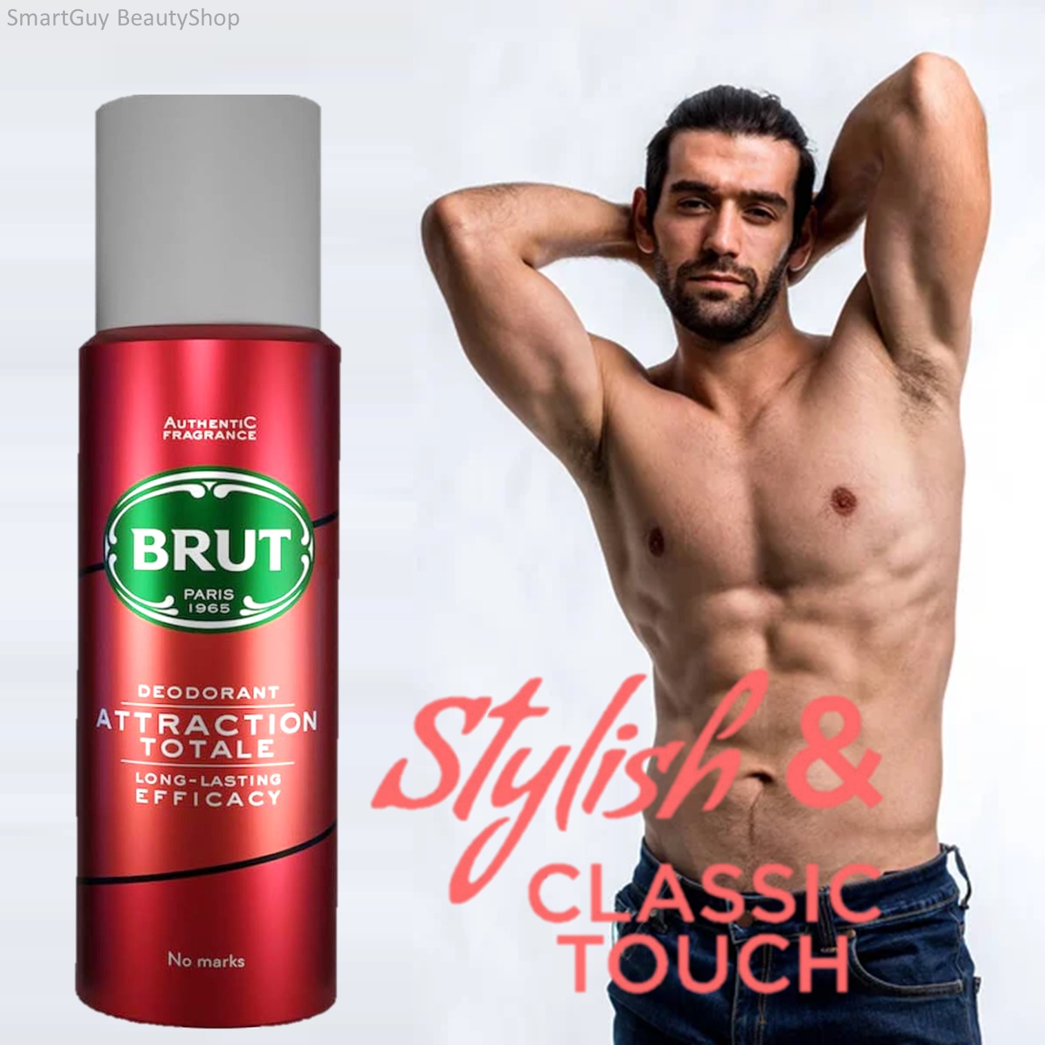 Brut Attraction Totale Deodorant Body Spray for Men 200ml สเปรย์ระงับกลิ่นกายกลิ่นใหม่สุดพิเศษสินค้านำเข้าจากต่างประเทศของแท้พร้อมส่ง