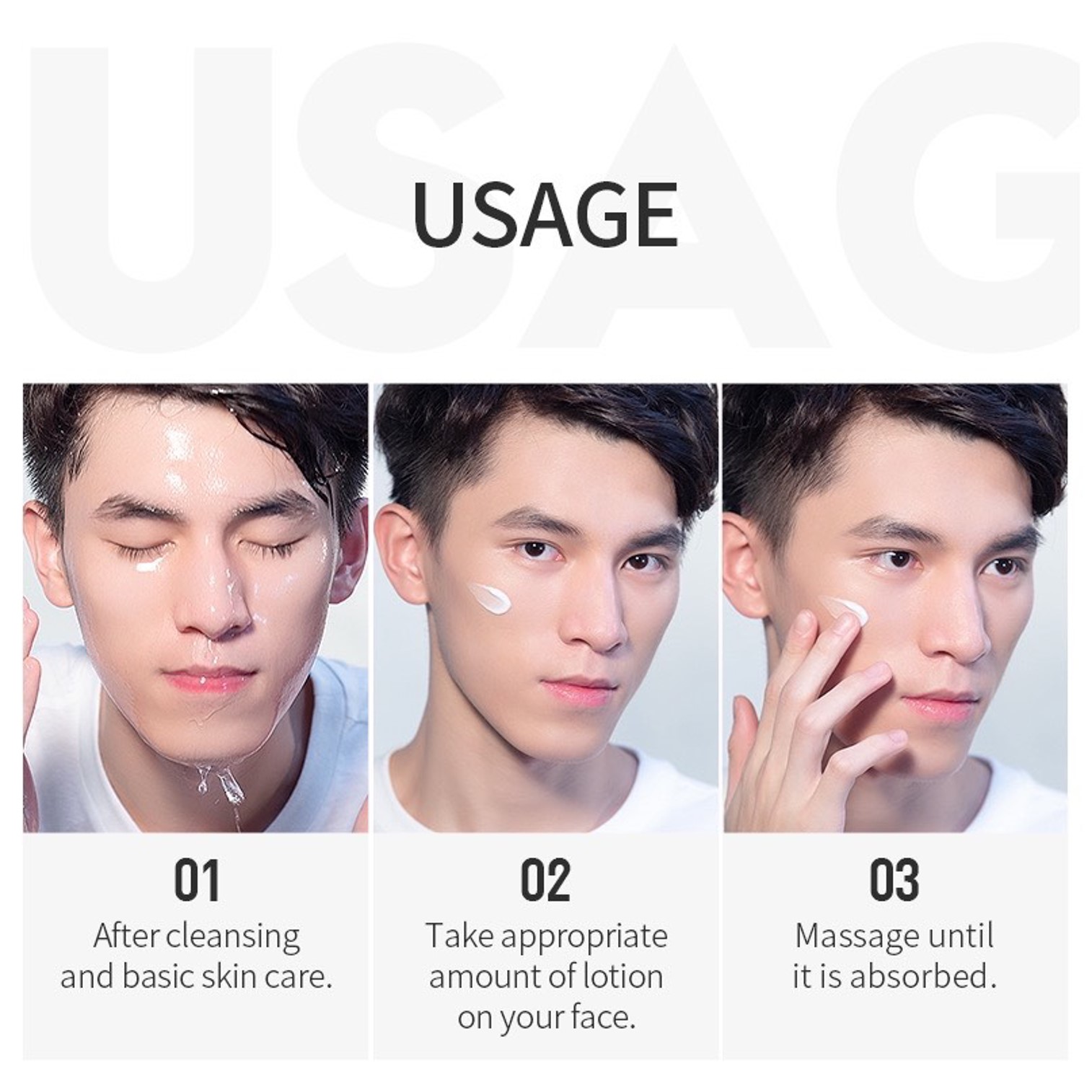 LAIKOU Men Moisturizing Lotion Skin Care Prifessional Refreshing Formulation 100g.ผลิตภัณฑ์โลชั่นบำรุงผิวหน้ากระจ่างใสลดริ้วรอยสำหรับผู้ชายสูตรพรีเมี่ยมครบสูตรการบำรุงในหนึ่งเดียว