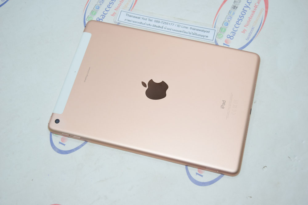 ขาย iPad Gen 6 128GB Wifi+Cellular Gold ใส่ซิมได้ โมเดล TH แบต 88%
