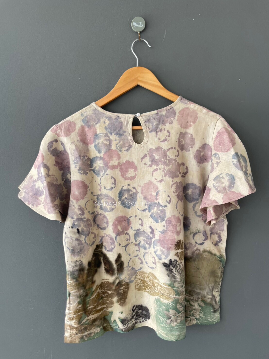 เสื้อลินิน ECO Print Size อก 42 นิ้ว