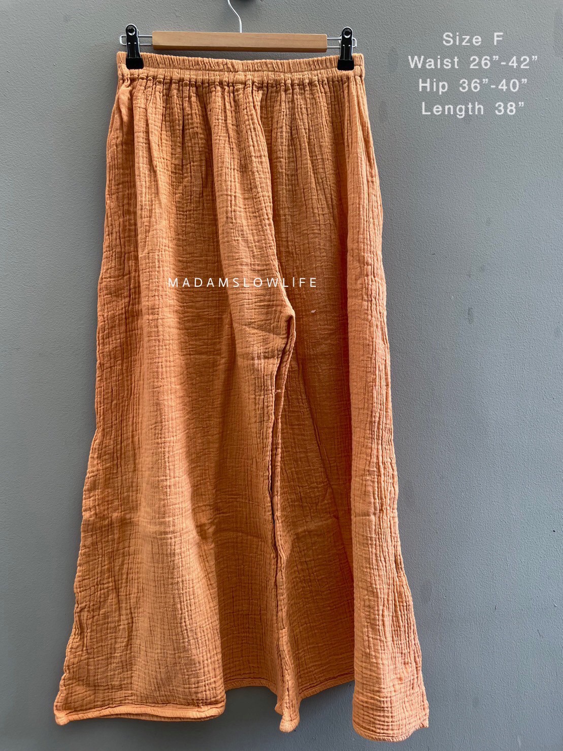 กางเกงขายาว มี 3 สี เนื้อผ้าคอตตอน Cotton Soft with texture design นิ่มใส่สบาย อัดยับ ไม่ต้องรีด เอวยืด Elastic waist