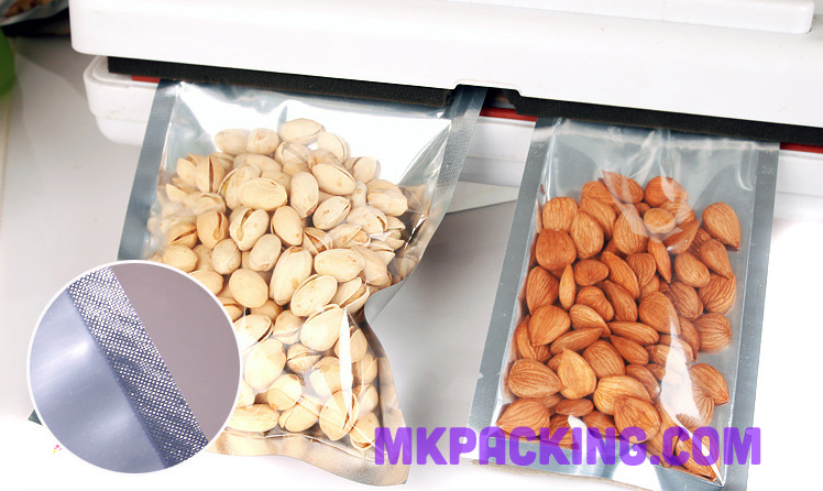 ถุงแบนซีล 3 ด้าน -- หน้าใส หลังเมทัลไลท์