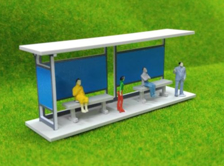ที่พักผู้โดยสารรถประจำทาง สเกล 1:87