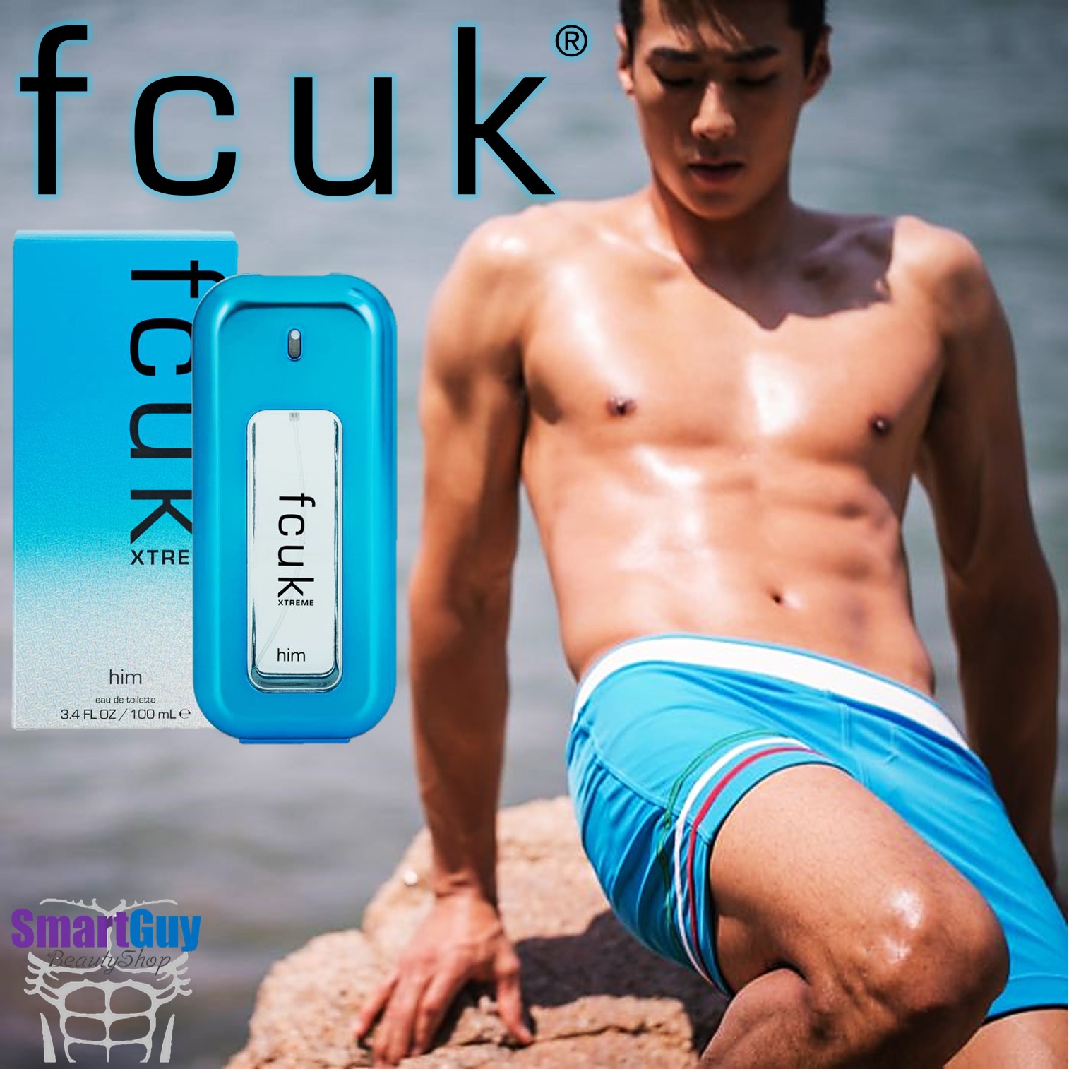 FCUK XTREME HIM Eau De Toilette 100ml. น้ำหอมลิขสิทธิ์ของแท้จากfcukสำหรับผู้ชายกลิ่นใหม่หอมเย็นสุดคูลในแบบสปอร์ตแมนผสานความเซ็กซี่ชวนเข้ามาสัมผัส