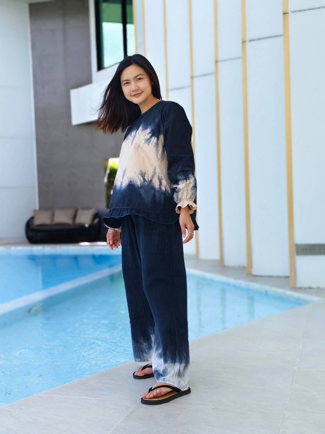 เสื้อผู้หญิง Size F อก 38-46 นิ้ว ยาว 23 นิ้ว เนื้อผ้าคอตตอนซาติน ย้อมสีดำปลอดสารพิษ