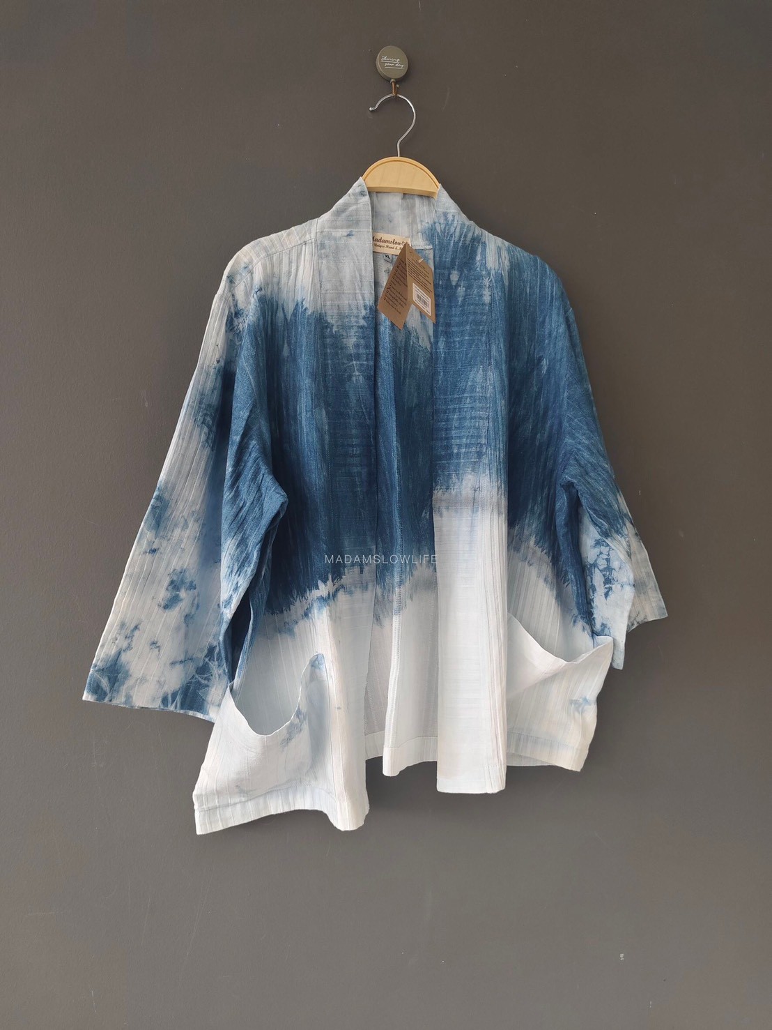 เสื้อคลุมยูกาตะ มี 3 สีคราม น้ำตาล เขียวขี้ม้า size: F