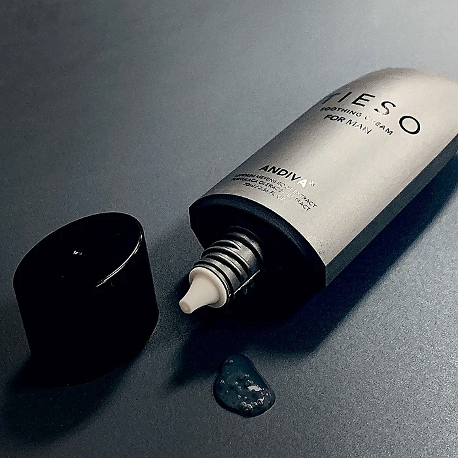 TIESO For Man Soothing Cream 70ml. ผลิตภัณฑ์บำรุงผิวและลดกลิ่นอับบริเวณหนวดเครา ใต้วงแขนและจุดซ่อนเร้นสำหรับผู้ชายจากเกาหลี