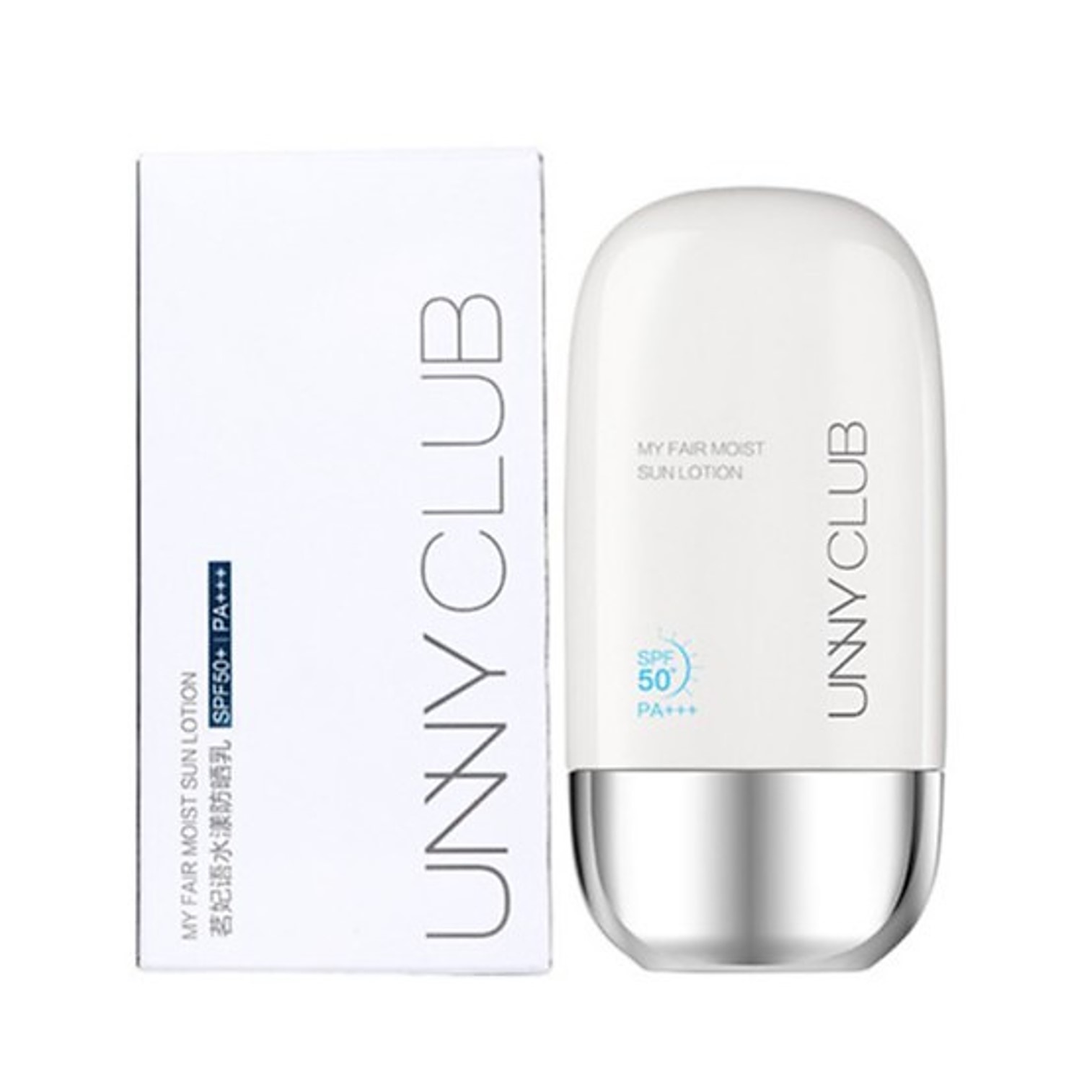 UNNY CLUB My Fair Moist SPF50 PA+++ UV Mild Sunscreen Lotion 50ml ครีมกันแดดสำหรับผิวหน้าเนื้อบางเบาจากเกาหลี