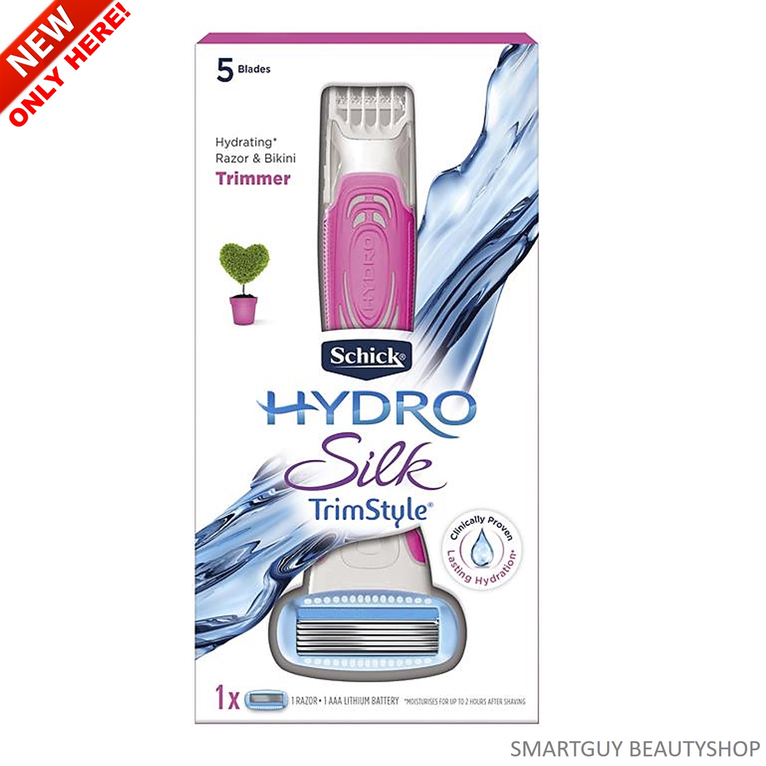 Schick Hydro Silk TrimStyle 5-Blade Razor and Bikini Trimmer ชุดอุปกรณ์กำจัดขนสำหรับผู้หญิงรุ่นพิเศษ