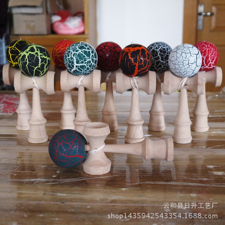 เคนดามะ Kendama ของเล่นเก่าแก่ของเด็กญี่ปุ่น พร้อมกล่อง - Classic Japanese skill Toy