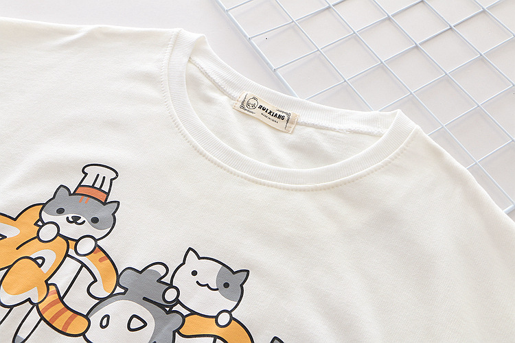 เสื้อแขนยาวจากเกมสุดฮิต เกมเลี้ยงแมว Neko Atsume