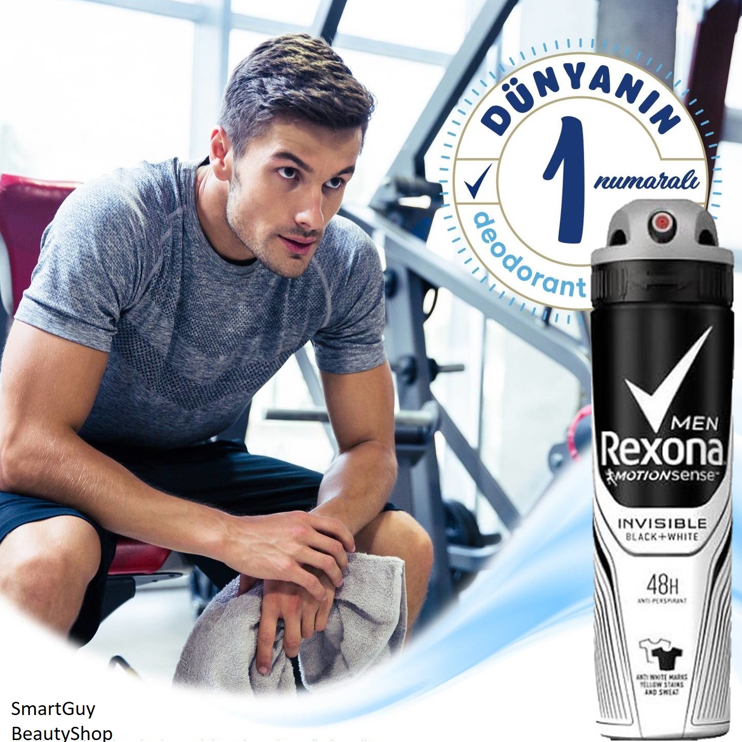 Rexona Men Invisible Dry Black+White Antiperspirant Deodorant Aerosol Spray 250ml สเปรย์ระงับกลิ่นใต้วงแขนสำหรับผู้ชายกลิ่นหอมพิเศษ