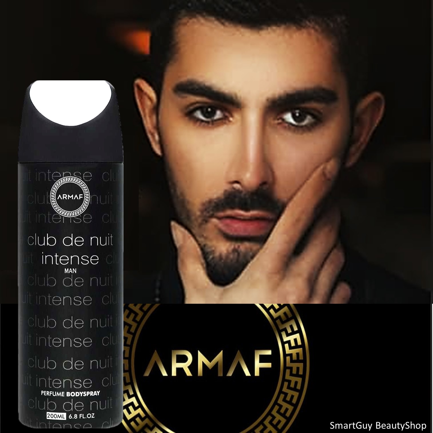 Armaf Club De Nuit Intense Man Perfume Body Spray 200ml สเปรย์น้ำหอมระงับกลิ่นกายกลิ่นหอมสุดพิเศษสำหรับผู้ชายสินค้านำเข้าจากต่างประเทศของแท้พร้อมส่ง