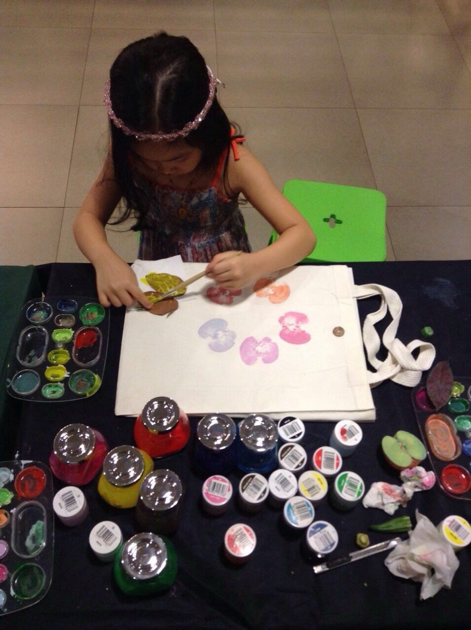 Work shop เพ้นต์มือ จาก ผัก ผลไม้ และงานออกแบบไอเดียของลูกค้า