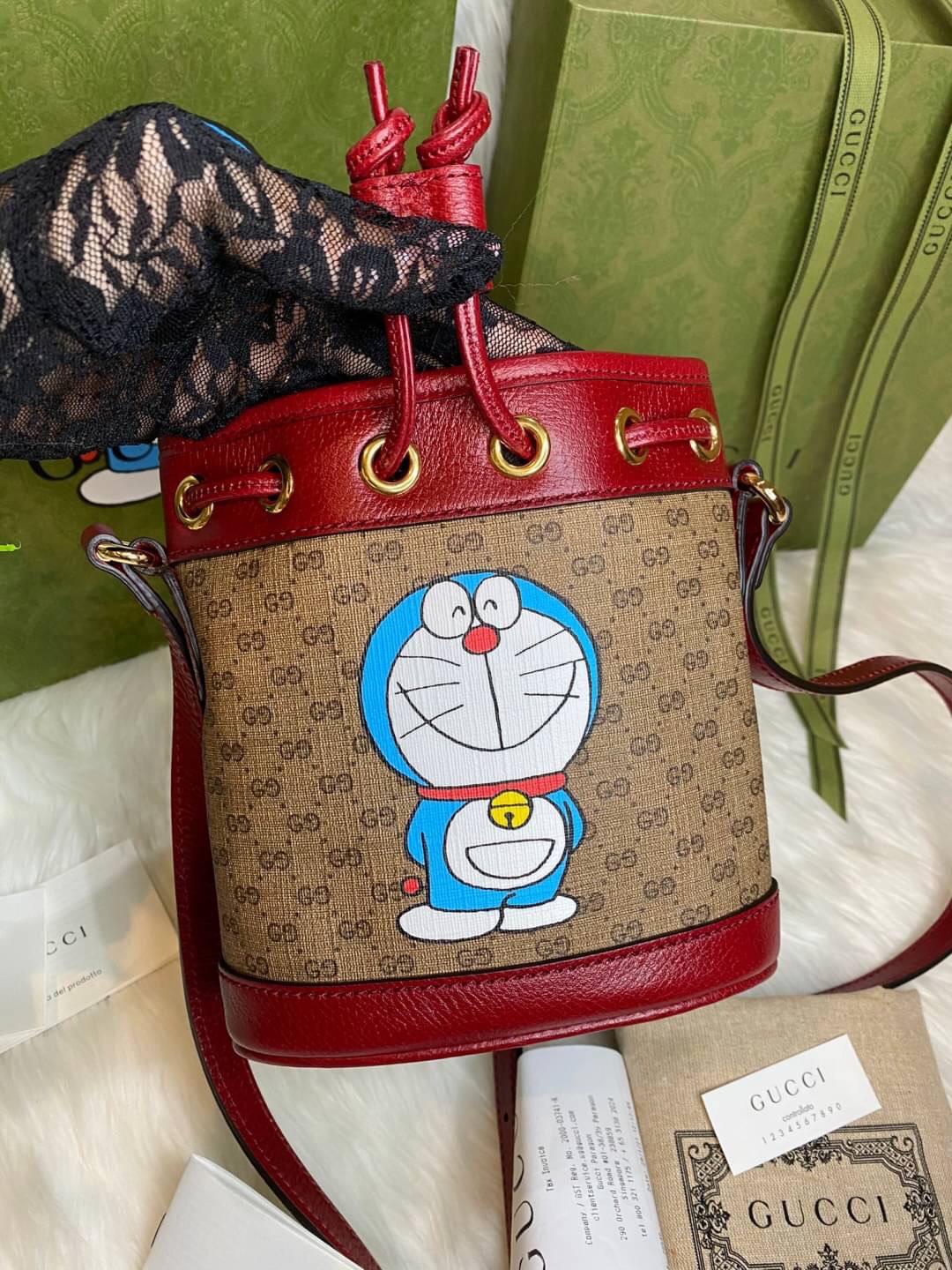 Gucci Doraemon x Mini Bucket Bag
