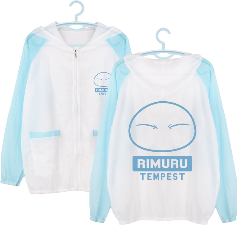 เสื้อแจ็คเก็ตกันแดด+กันละอองฝน ลาย Rimuru Tempest เกิดใหม่ทั้งทีก็เป็นสไลม์ไปซะแล้ว