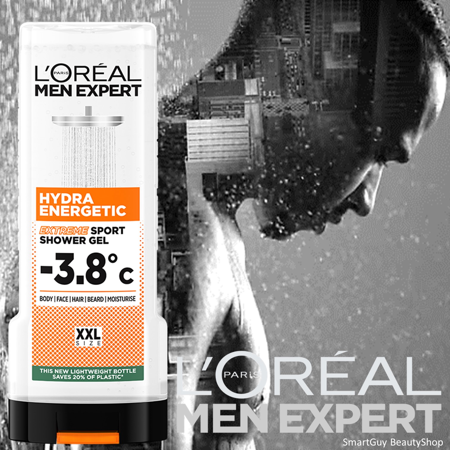 L’oreal Men Expert HYDRA ENERGETIC EXTREME SPORT SHOWER GEL 400ML เจลอาบน้ำสำหรับผู้ชายสูตรพิเศษใหม่ล่าสุดสินค้านำเข้าจากออสเตรเลียของแท้พร้อมส่ง