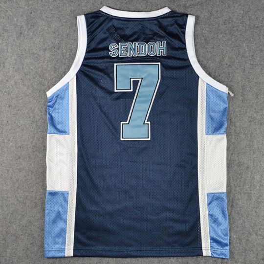 ชุดบาส Slamdunk เรียวนัน No.7 Sendo สีฟ้า