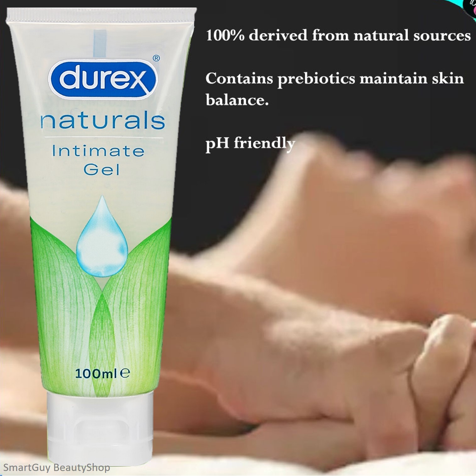 Durex Naturals Pure Intimate Gel Lubricant 100ml เจลหล่อลื่นสูตรน้ำเนื้อบางเบาสูตรพิเศษสินค้านำเข้าจากออสเตรเลียพร้อมส่ง