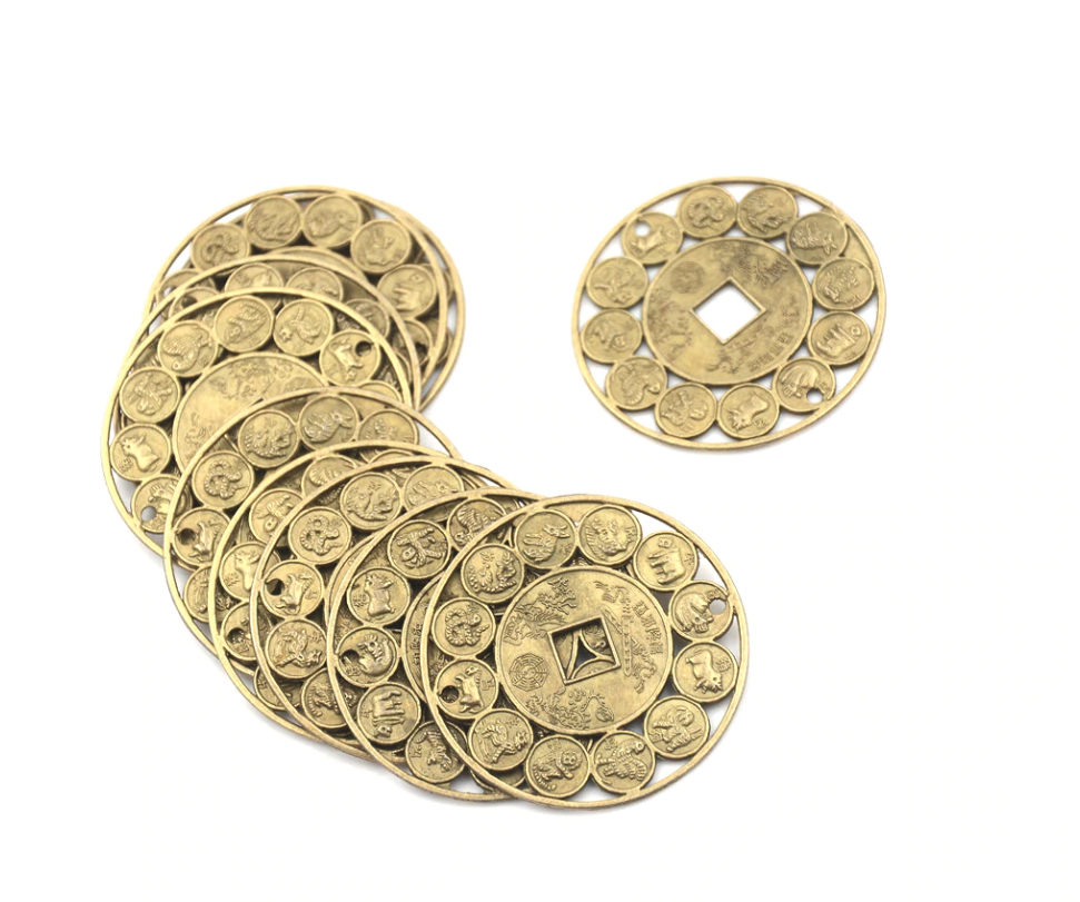 เหรียญจีน 12ราศีเพื่อความโชคดีและรำรวย - Zodiac signs for good luck