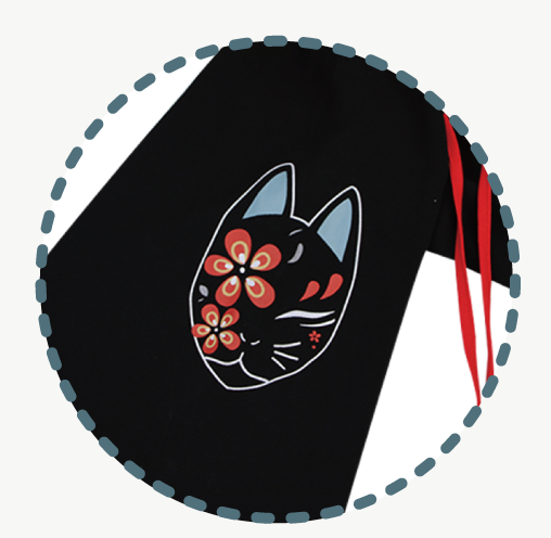 เสื้อชีฟอง FOX FACE หน้ากากสุนัขจิ้งจอก