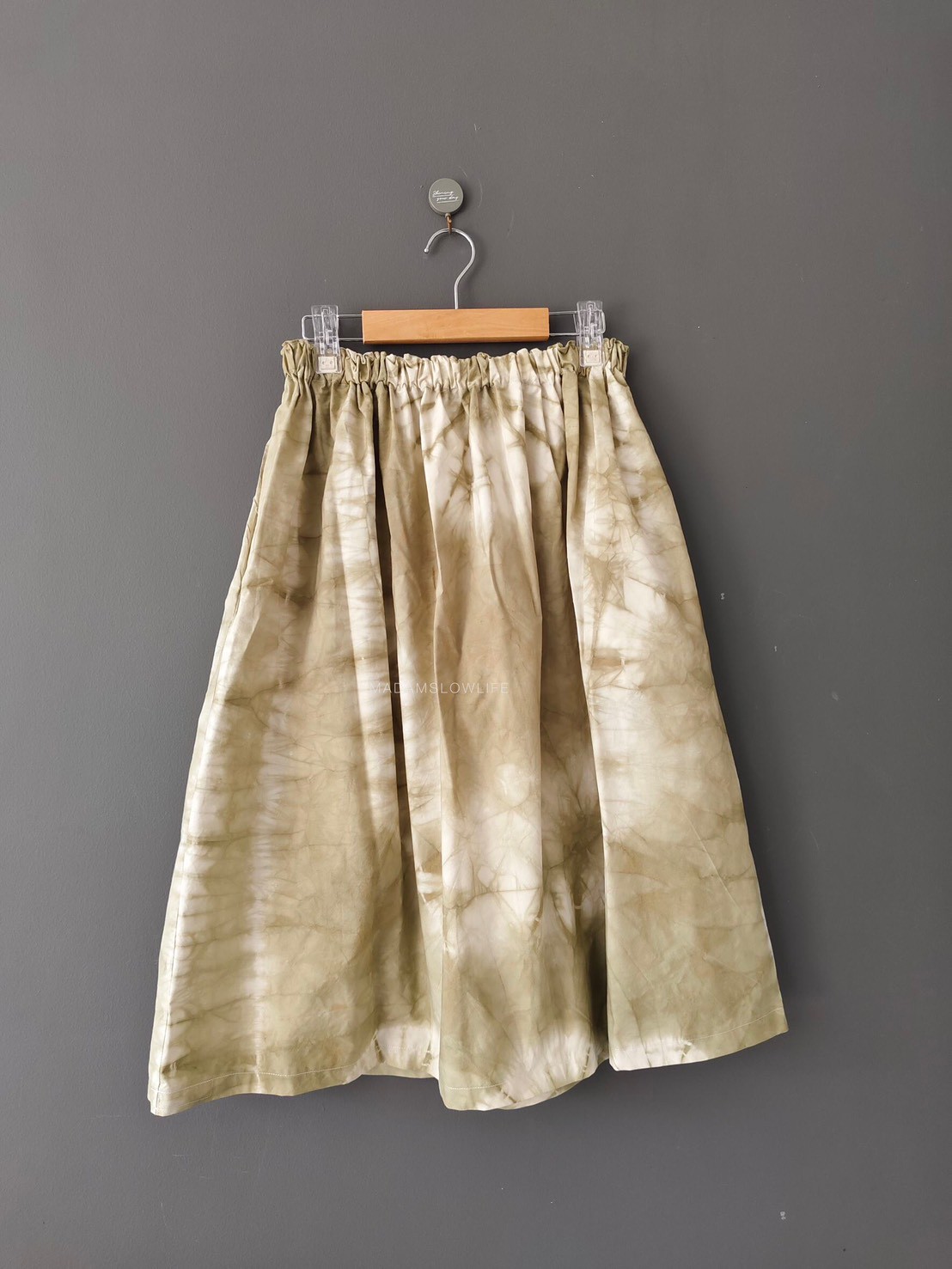 กระโปรงเจ้าหญิง Size : F มัดย้อมสีธรรมชาติ มี 3 สี