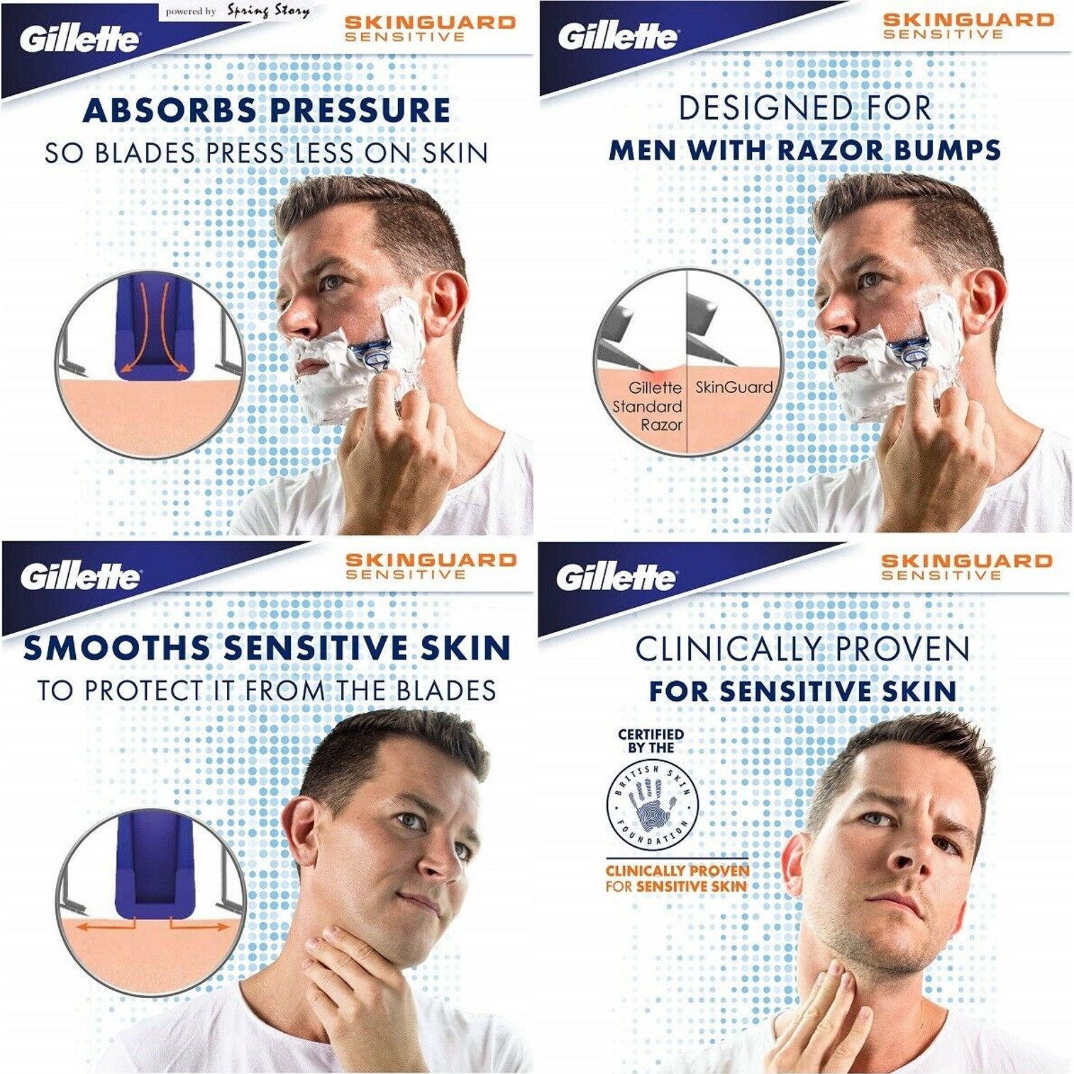 Gillette Skinguard Power Men’s Razor มีดโกนระบบสั่นรุ่นพิเศษสินค้านำเข้าจากออสเตรเลีย