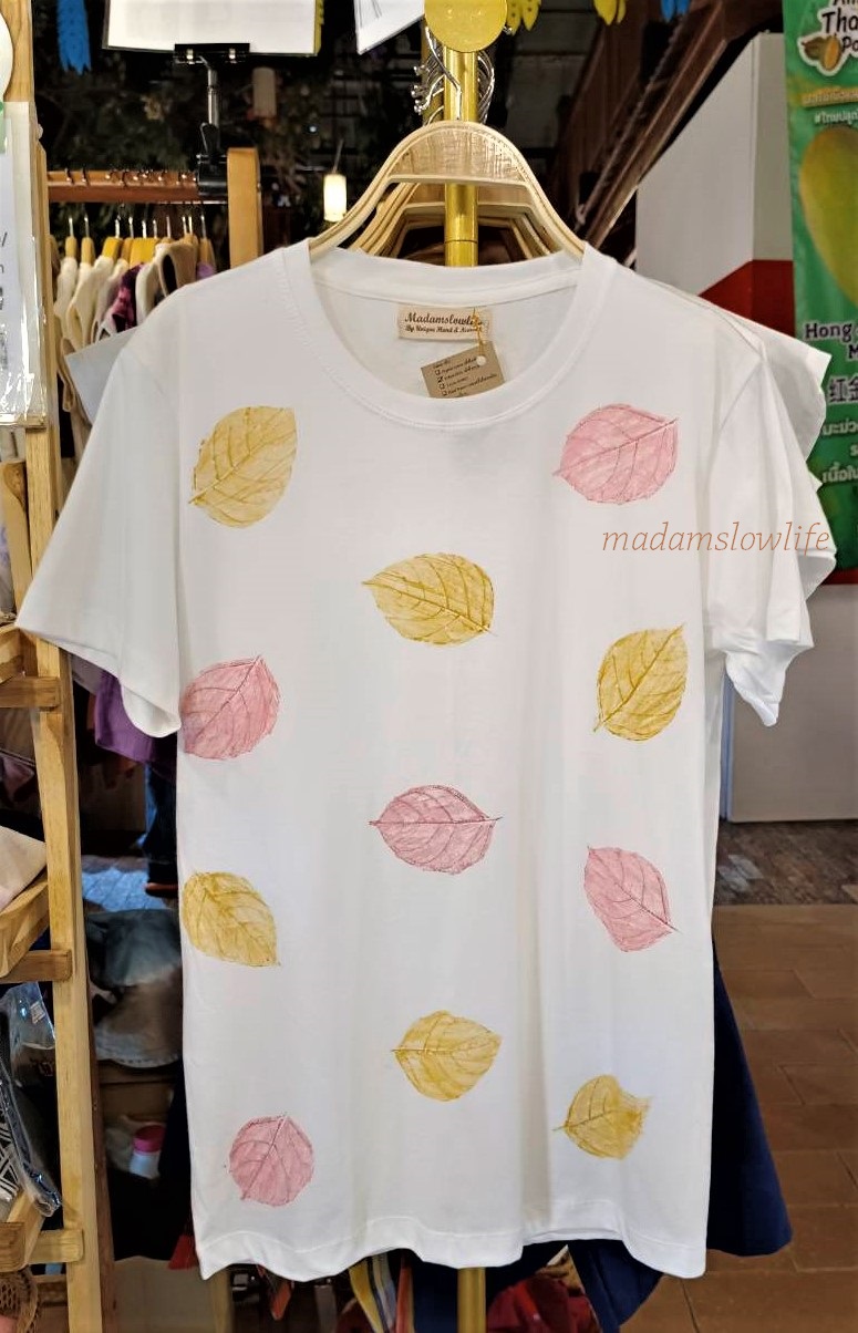 เสื้อยืด100%Cotton งานพิมพ์มือสีปลอดสารพิษ มีSize:S,M,L,XL