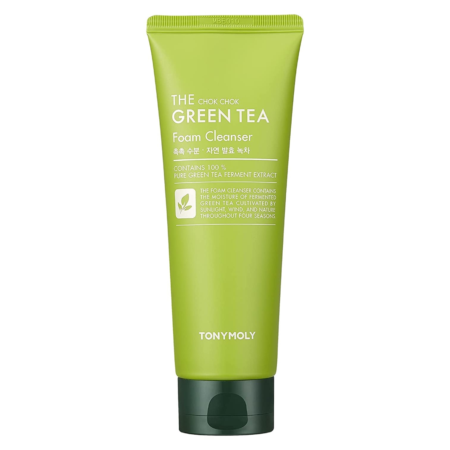 TONYMOLY The Chok Chok Green Tea Foam Cleanser 150ml คลีนเซอร์ทำความสะอาดผิวหน้าสูตรผสมชาเขียวจากเกาหลีของแท้พร้อมส่ง