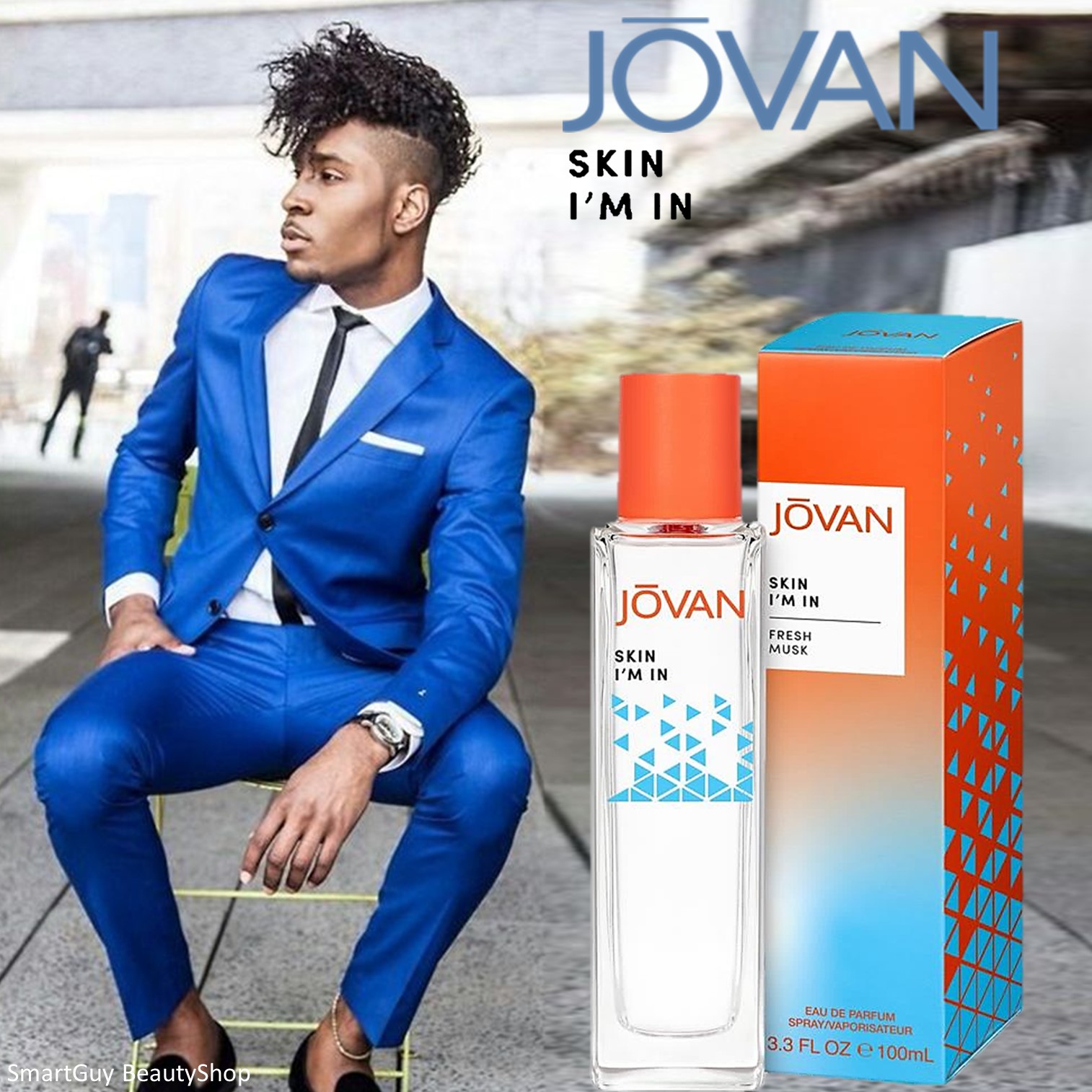 Jovan Skin I'm In Fresh Musk 100ml น้ำหอมสำหรับทุกเพศกลิ่นหอมใหม่สุดพิเศษรับประกันลิขสิทธิ์แท้นำเข้าจากออสเตรเลียพร้อมส่ง