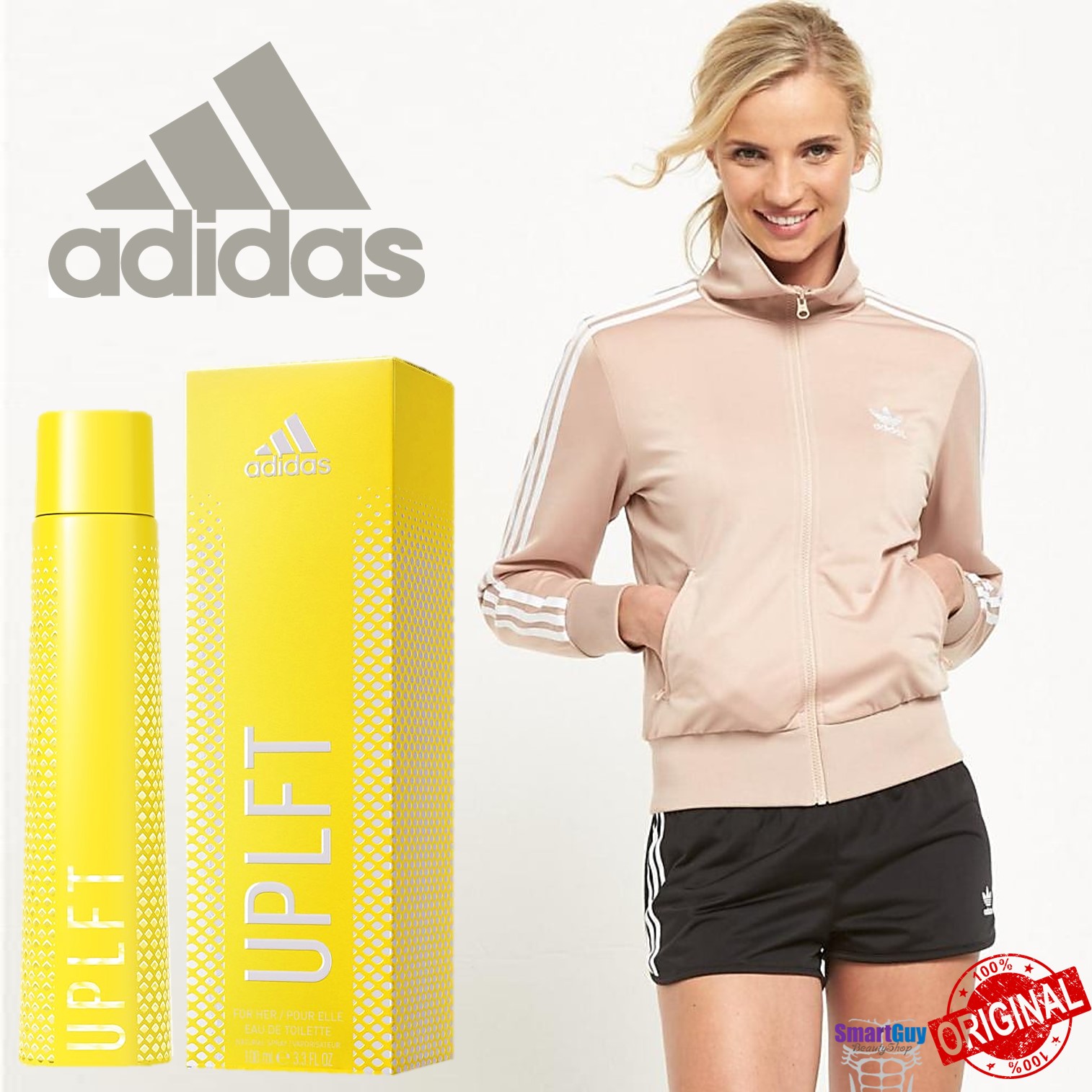 ADIDAS UPLFT For Her Pour Elle Eau De Toilette 100ml. น้ำหอมลิขสิทธิ์แท้ซีรี่ย์ใหม่จากแบรนด์อาดิดาส กลิ่นใหม่ฉีกกฏหอมสปอร์ตไฮโซหรูหราผสานความเซ็กซี่แนวใหม่