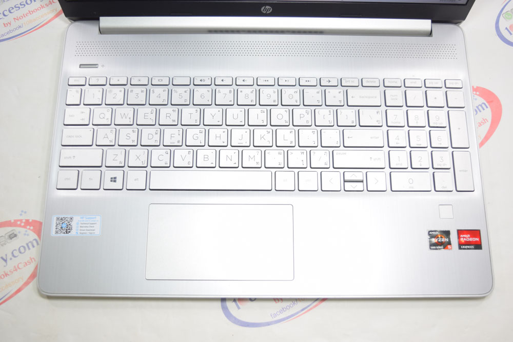 ขายโน๊ตบุ๊ค HP 15s จอ 15.6” IPS 60Hz ซีพียู Ryzen 5 RAM16 SSD 512 จอสวย แบตดี