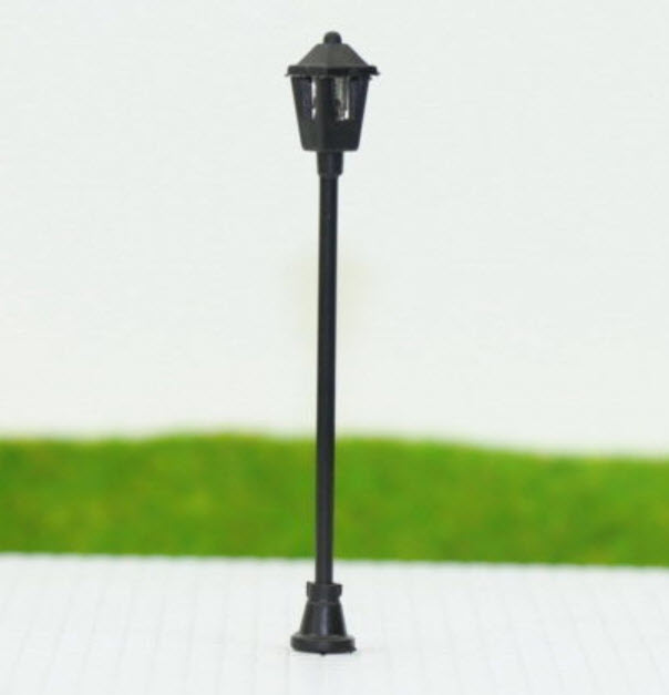 เสาไฟโคมเดี่ยว 3V สูง 5.5 ซ.ม. / 5 ต้น (มี Resistor)