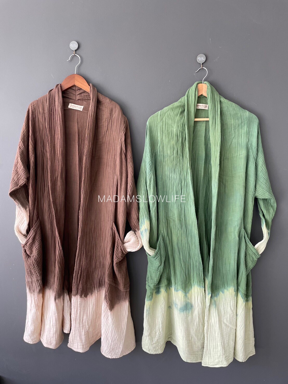 เสื้อคลุม ตัวยาว Over Coat Long เนื้อผ้าคอตตอน Cotton 100% เนื้อผ้านิ่ม Soft touch