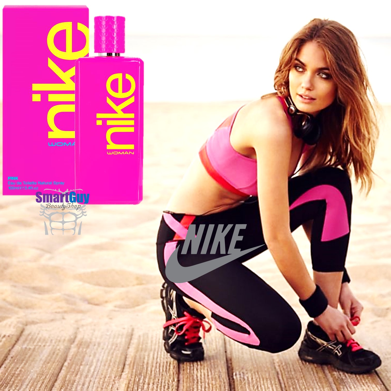 NIKE WOMAN PINK Eau De Toilette Natural Spray 100ml. น้ำหอมลิขสิทธิ์ของแท้จากไนกี้สำหรับผู้หญิงกลิ่นใหม่หอมหวานสปอร์ตเกิร์ลผสานความเซ็กซี่น่าค้นหาชวนเข้ามาสัมผัสใกล้ๆ