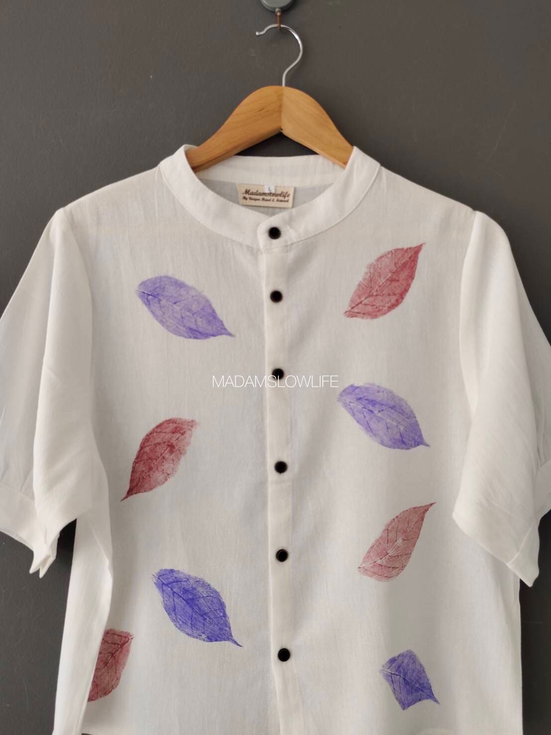 เสื้อผู้หญิงพิมพ์ใบไม้ Size: L XL 2XL 3XL