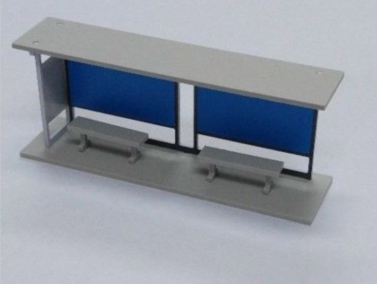 ที่พักผู้โดยสารรถประจำทาง สเกล 1:87