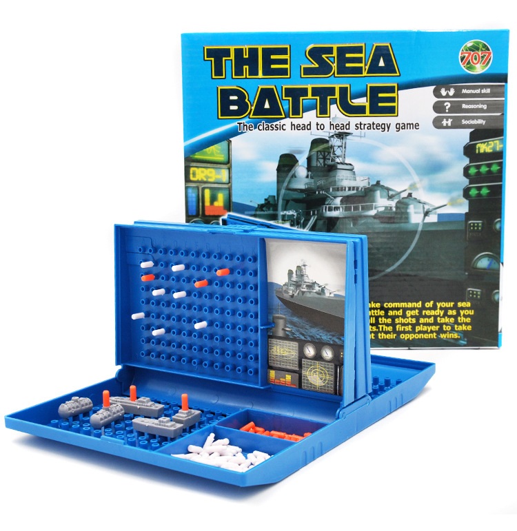 The sea battle Game Battleships Sea Family Fun Strategy Board - Games เกมส์เสริมพัฒนาการ