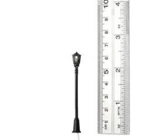 เสาไฟทางเดินโลหะ 3V สูง 6.5 ซ.ม. / 5 ต้น