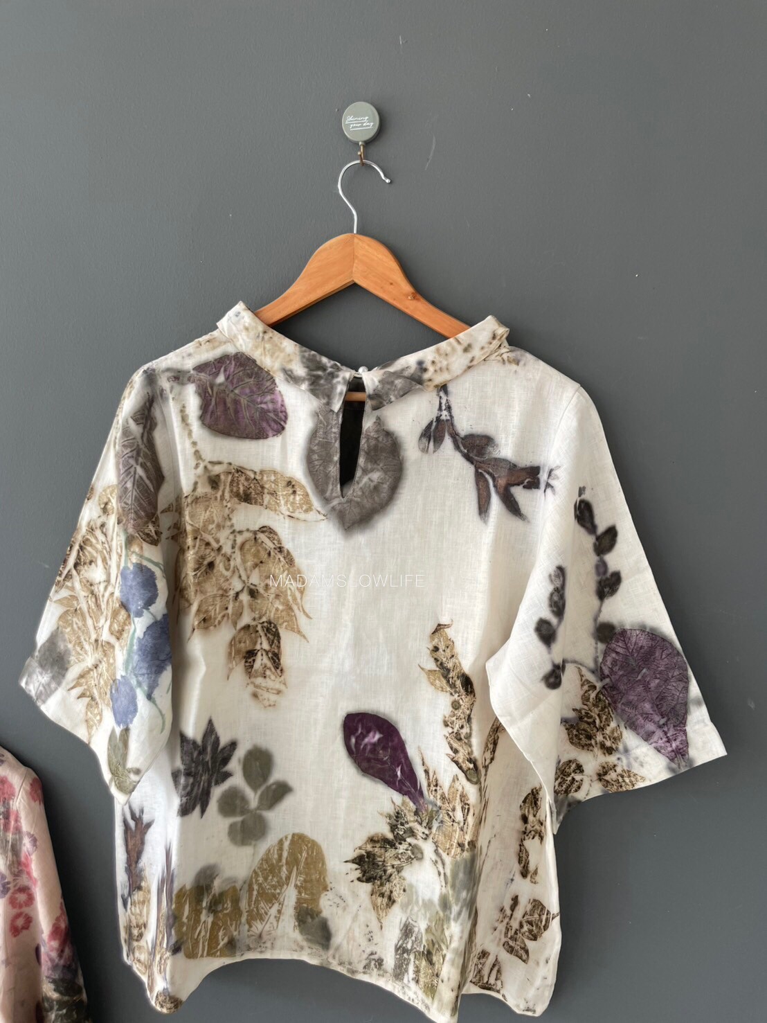 เสื้อลินิน ECO Print Size อก 46 นิ้ว